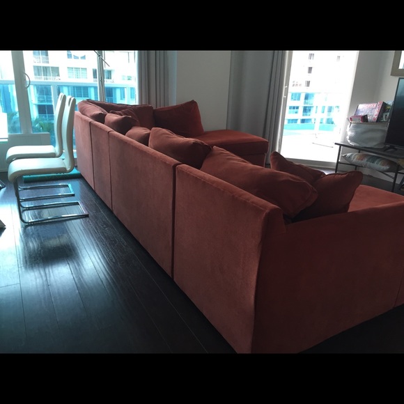 Large Red Sectional - Picture 4 of 6